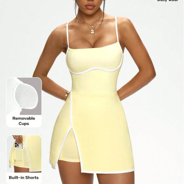 Anti-exposure Underlay A-line Hem Tennis Skirt by Ricaloux
