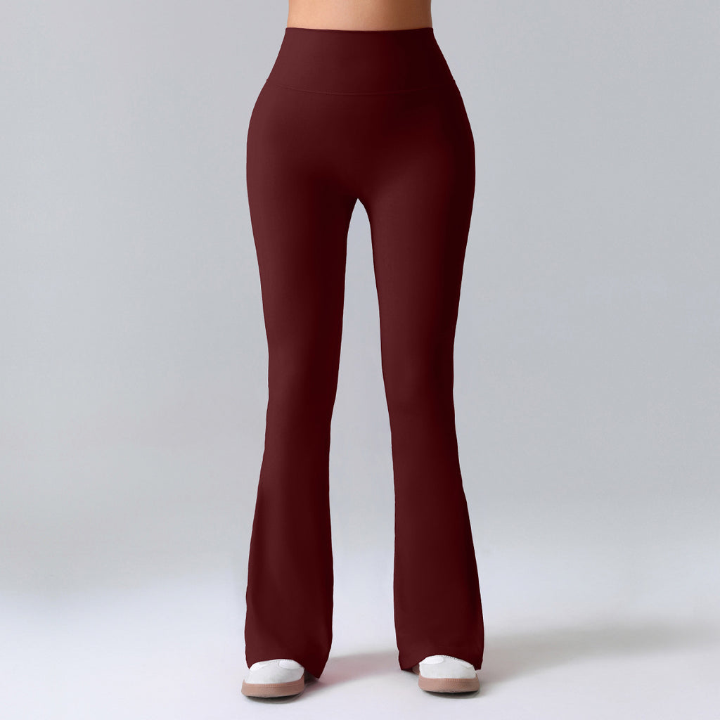Women's Summer Thin Yoga Pants, Hip-Lifting Flared Fitness Pants, Quick-Dry Stretch Sports Pants, Slim-Fit Bootcut Trousers by Ricaloux