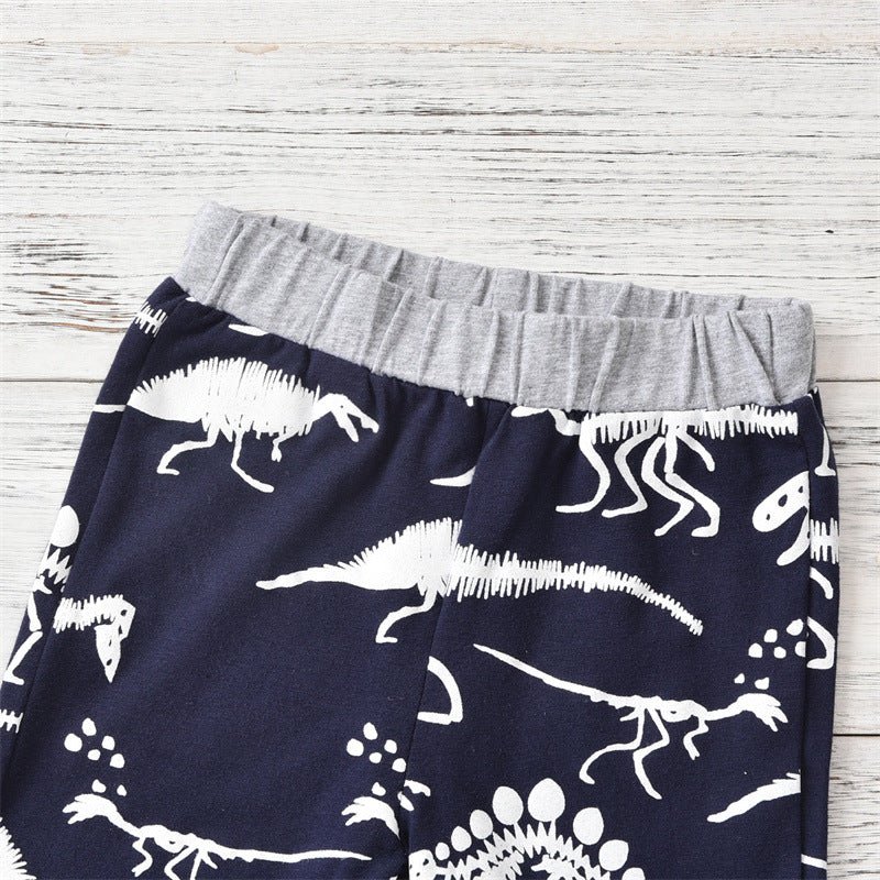 Summer Short-sleeved Dinosaur Children's Clothing - RICALOUX