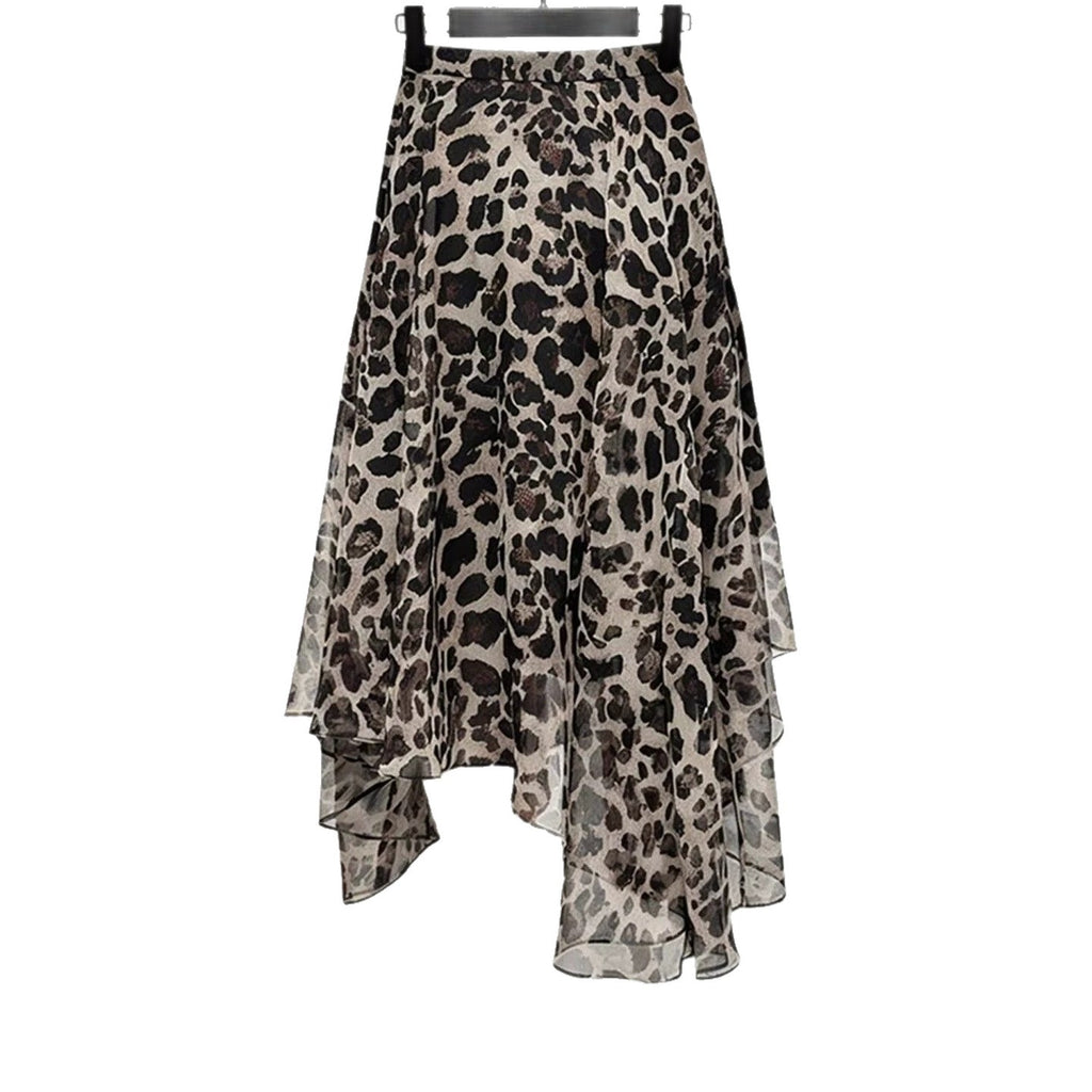 Ruffled Layered A-line Midi Dress by Ricaloux