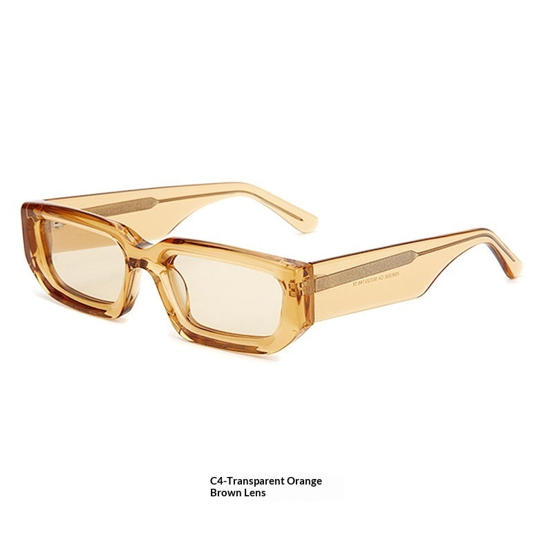 New Trendy European And American-style Sunglasses With A Square Frame And Wide Temple Arms by Ricaloux