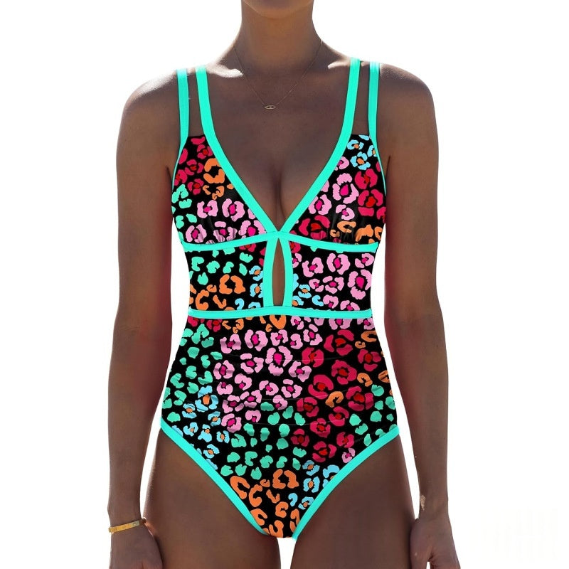 Color Block Sexy Flattering Swimsuit For Women by Ricaloux