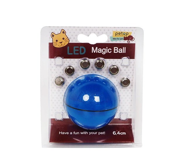 LED Laser Electronic Rolling Pet Funny Cat Toy Ball - RICALOUX