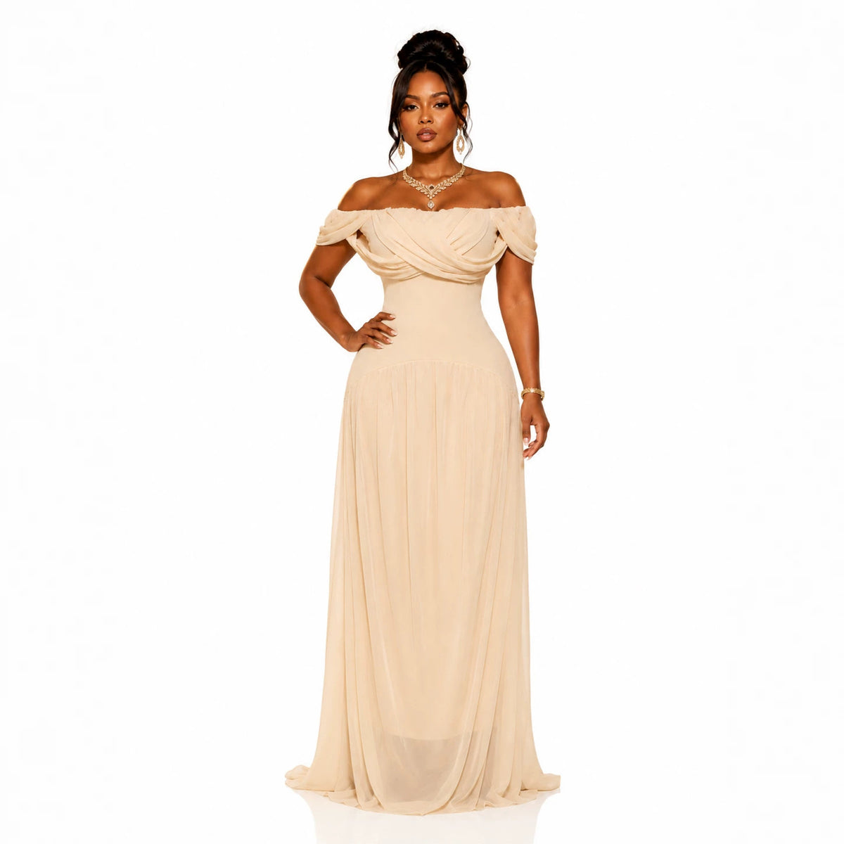 Figure-flattering Slimming Sleeveless Dress by Ricaloux