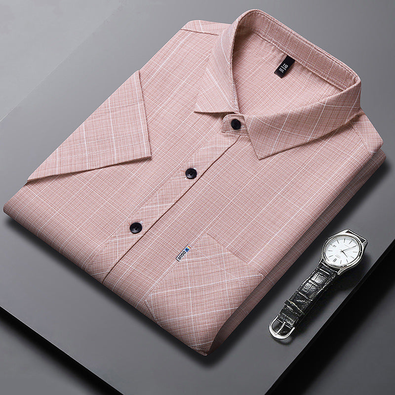 Mens Business-Casual Stretch Casual Shirt by Ricaloux