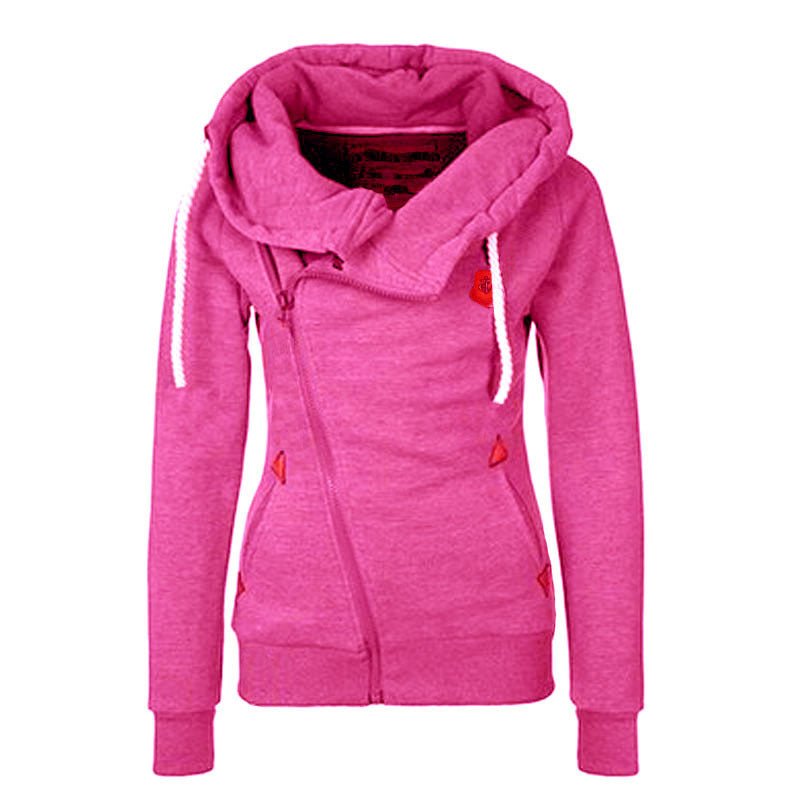 Women's Sport Cardigan Side Zipper Hoodie - RICALOUX