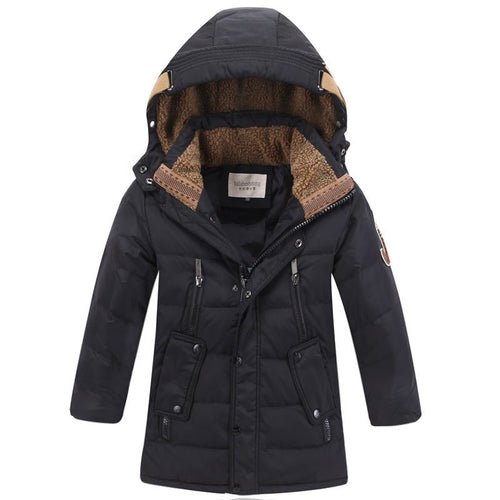 -30 Degree Children's Winter Jackets Duck Down Padded Children Clothing Big Boys Warm Winter Down Coat Thickening Outerwear - RICALOUX