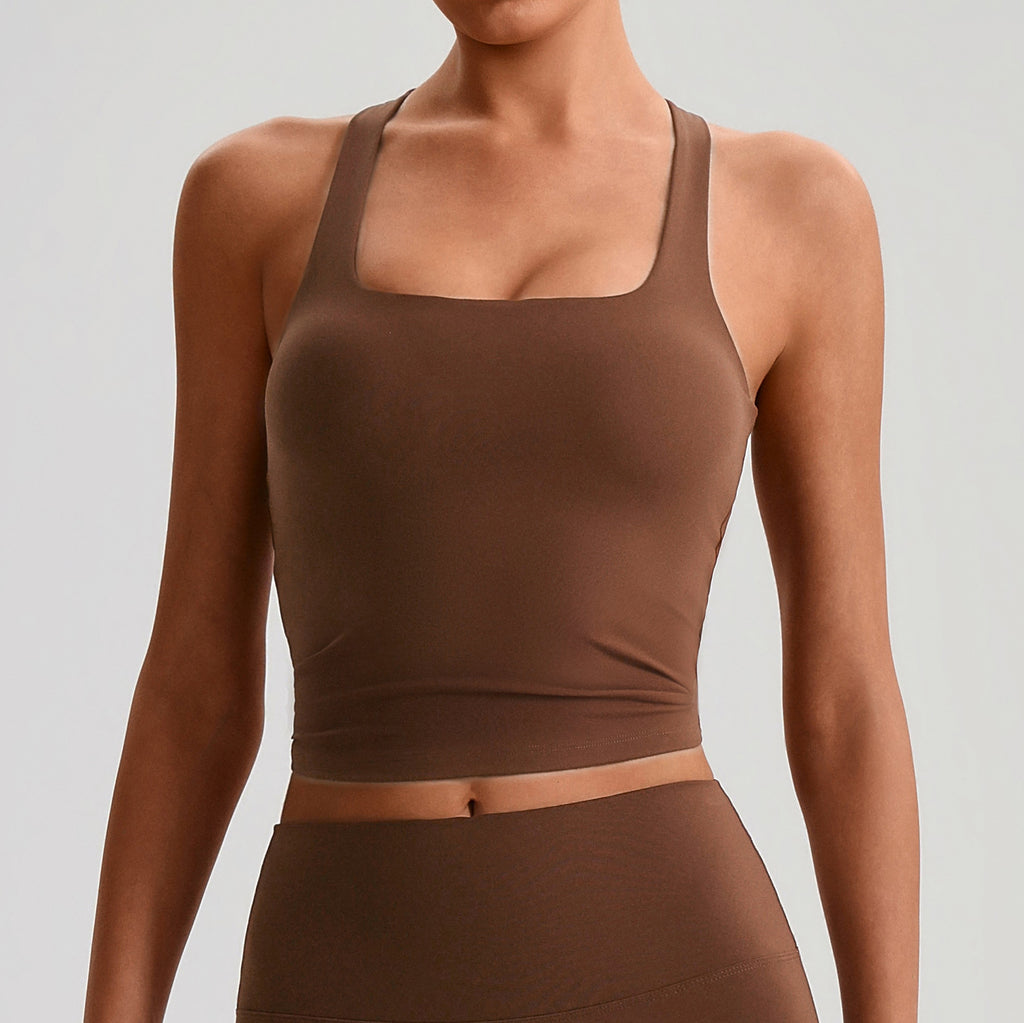Womens Workout Top For Layering Running Sports Bra – Premium 0 | RICALOUX