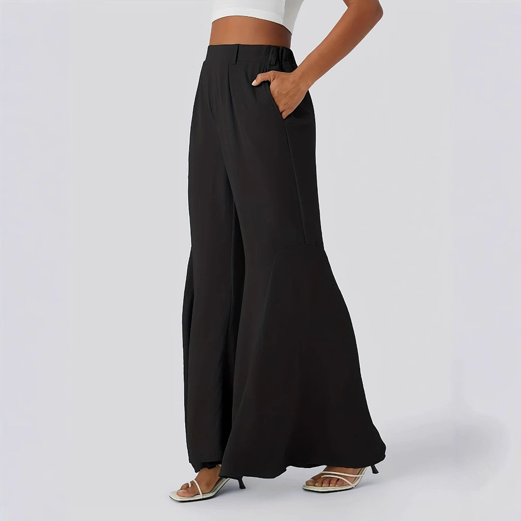 Stylish And Elegant Solid-color Versatile Flared Pants For Women – Premium 0 | RICALOUX
