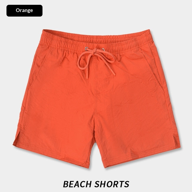 Solid-color Casual Breathable Quick-drying Straight-leg Mens Beach Shorts – Premium 0 | RICALOUX