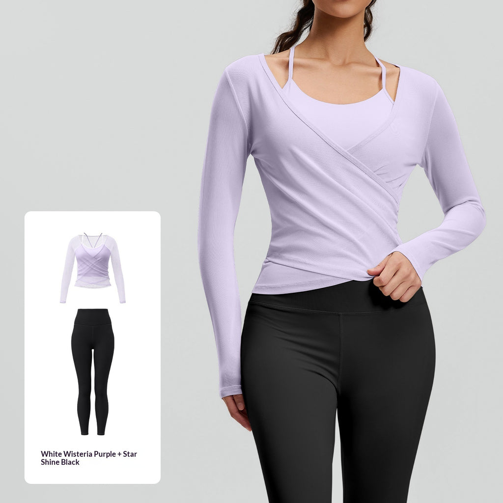 Mesh Breathable Sports High-Waisted Butt-Lifting Yoga Set For Women by Ricaloux