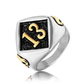 Jewelry Retro Domineering Domineering Ghost Head Men's Titanium Steel Ring by Ricaloux