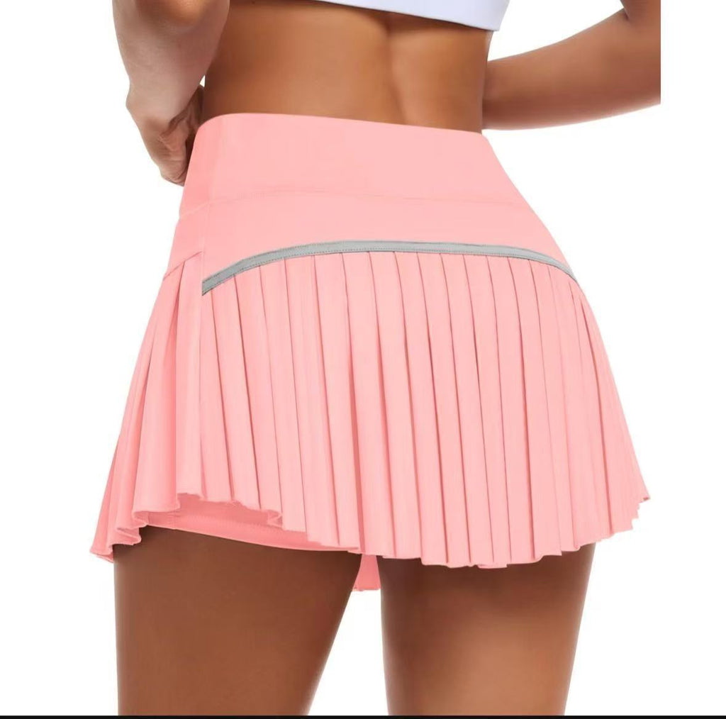 Fashionable Pleated High-waisted Skirt With Anti-exposure Design – Premium 0 | RICALOUX