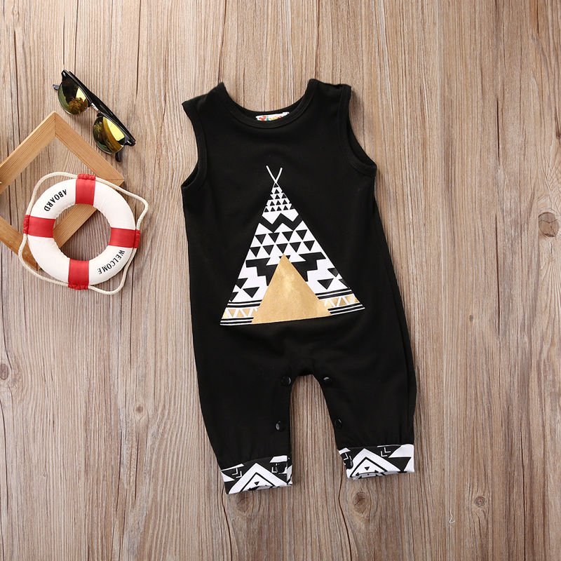 Cute Summer Baby Boy Girl Clothes Tribal Print - RICALOUX