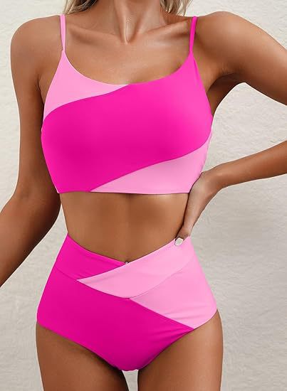 Cropped Color-blocked Slim-fit Inner Top - RICALOUX