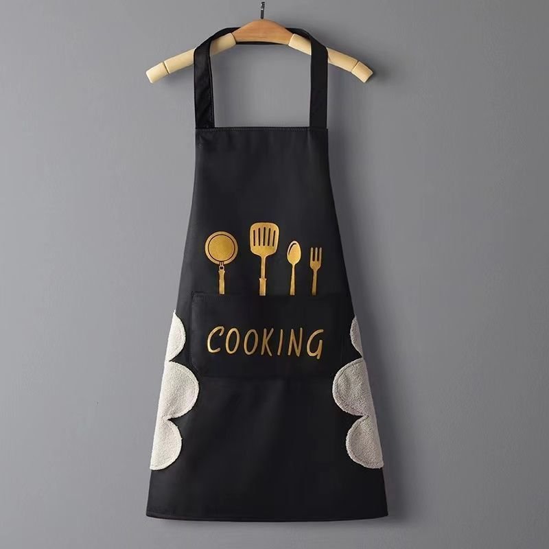 Home Kitchen Waterproof And Oil Proof Apron Cute Version Customization - RICALOUX