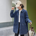 Casual Trench Coat Springautumn Mid-length Loose Fit Plus Size by Ricaloux
