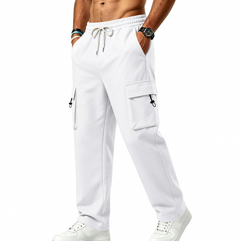 Mens Sporty-casual Multi-pocket Utility Trousers by Ricaloux