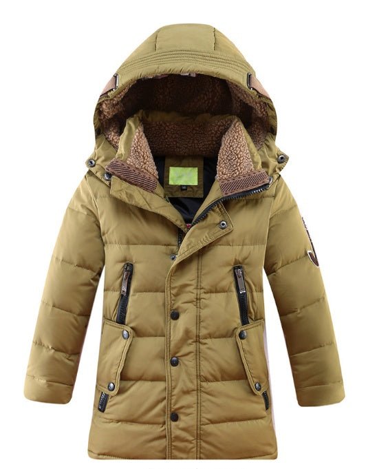-30 Degree Children's Winter Jackets Duck Down Padded Children Clothing Big Boys Warm Winter Down Coat Thickening Outerwear - RICALOUX