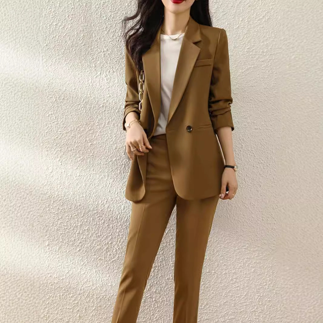 Womens Elegant Slit Blazer With Shoulder Pads – Premium 0 | RICALOUX
