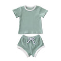 Baby Girl Boy Clothes Short Sleeve Top T shirt Shorts - RICALOUX