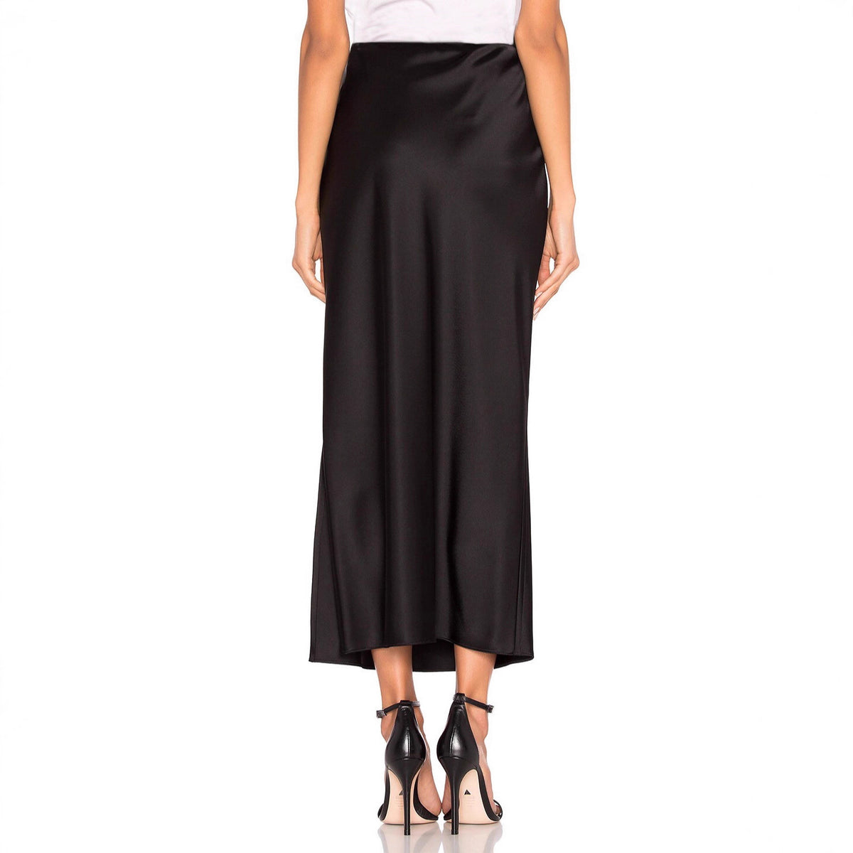 Women's Satin High-waisted Elastic Split Skirt – Premium 0 | RICALOUX
