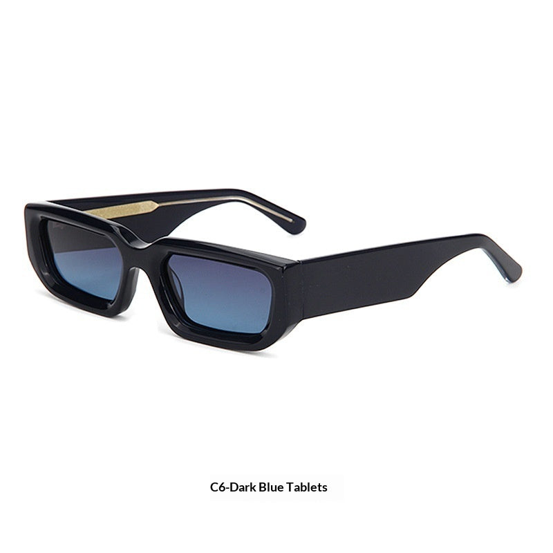 New Trendy European And American-style Sunglasses With A Square Frame And Wide Temple Arms by Ricaloux