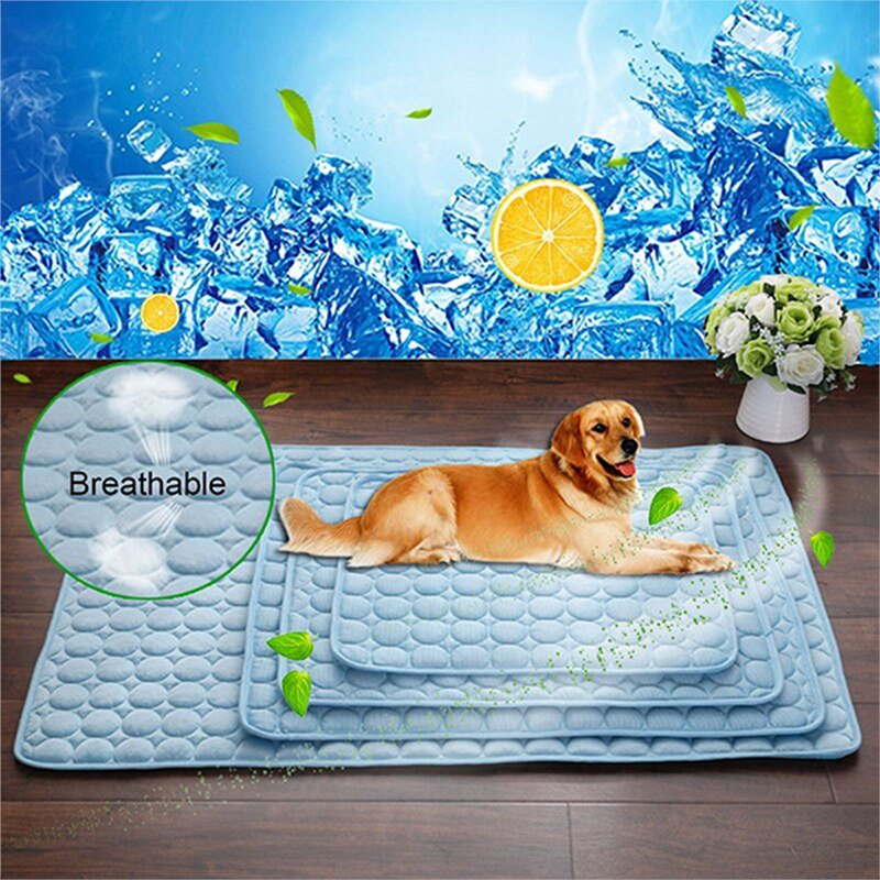 Pet Dog Cat Ice Silk Cold Nest Pad For Cooling In Summer - RICALOUX