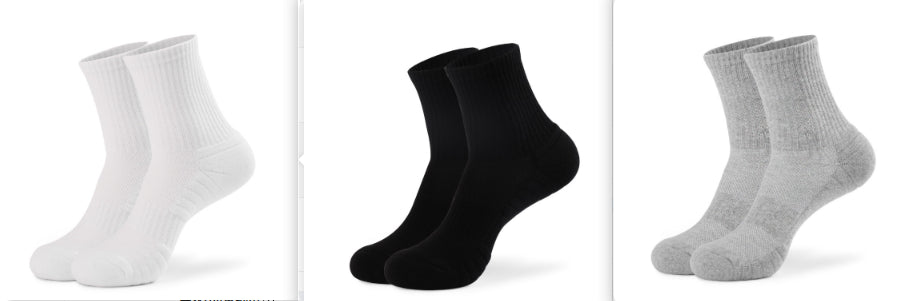 Pure Cotton Sports Socks With A Thickened Towelbacked SoleMens Basketball Style – Premium 0 | RICALOUX