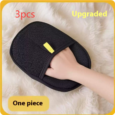 Pet Hair Remover Mitt Pet Hair Remover Gloves Deshedding Brush Glove For Dog Cat Rabbit With Long Short Curly Hair by Ricaloux