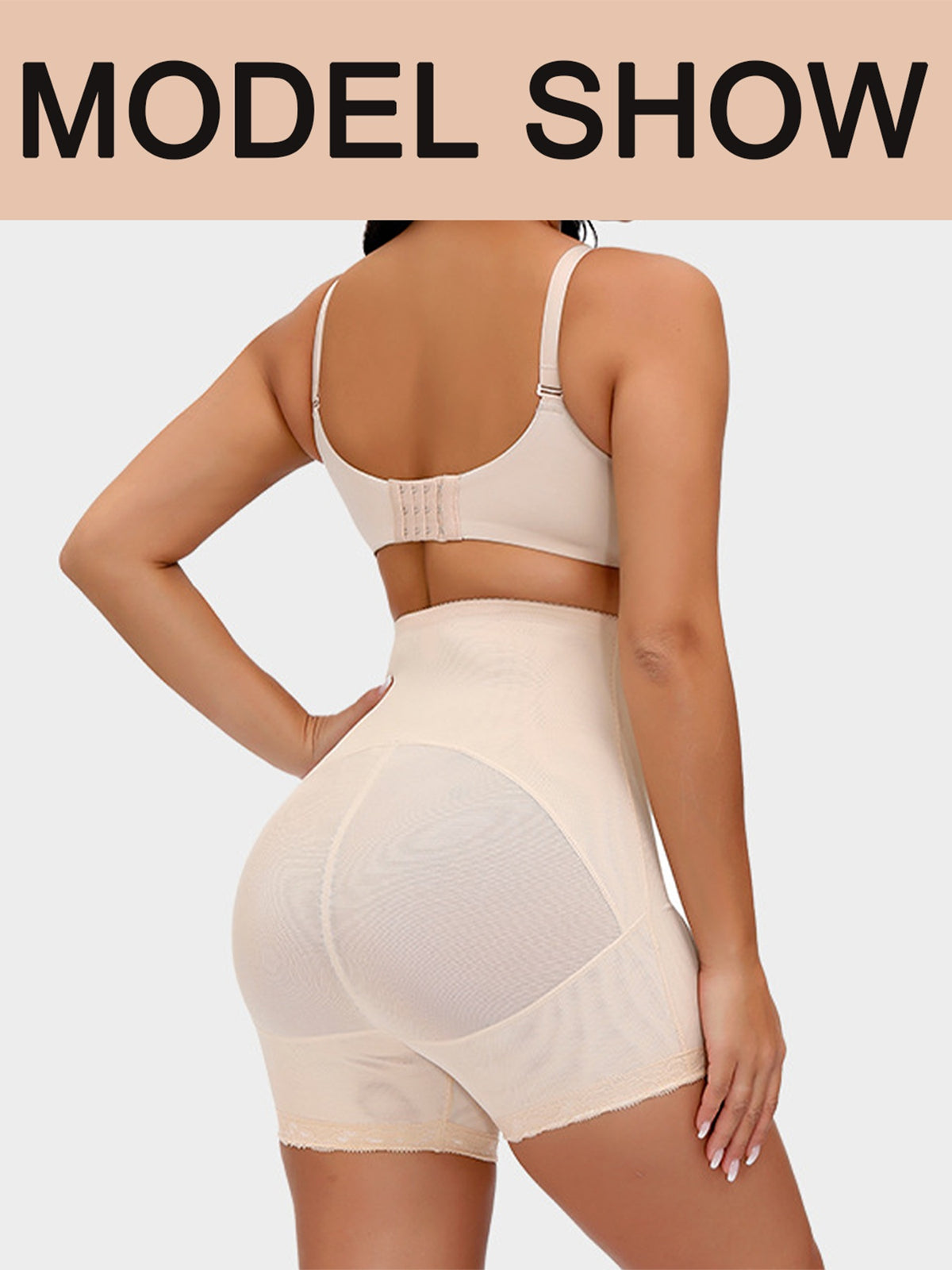 New High-Waist Postpartum Shaping Panties, Women's Lace Boyshort Shapewear With Buckle Closure, Tummy Control, Hip Lifting & Waist Slimming Base Layer Shorts – Premium 4 | RICALOUX