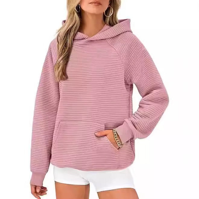 Women Fashion Hooded Sweatshirt, Casual Long Sleeve Pocket Hoodie by Ricaloux