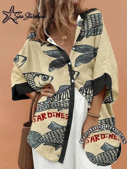 Womens Summer Loose-Fit Fashionable Casual Shirt – Premium 0 | RICALOUX