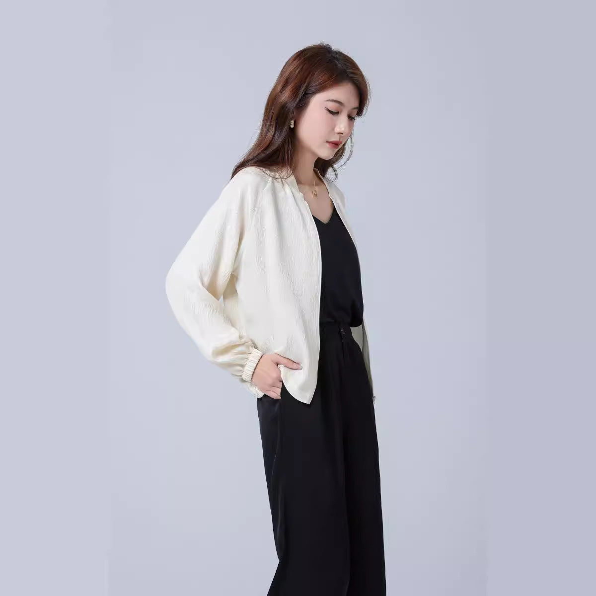 Commuter Cardigan Plus-size Womens Top Long Sleeves – Premium 0 | RICALOUX