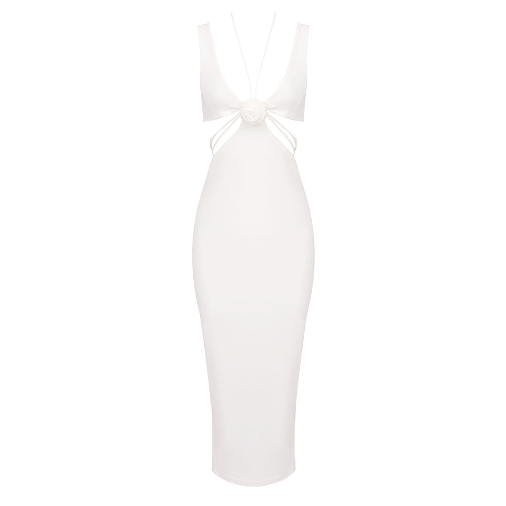 European And American-style Strapless Sheer Elegant Sleeveless Dress – Premium 0 | RICALOUX
