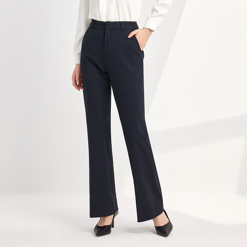 Wide-leg Straight-cut Draped Palazzo Pants With A Slight Flare At The Hem – Premium 0 | RICALOUX