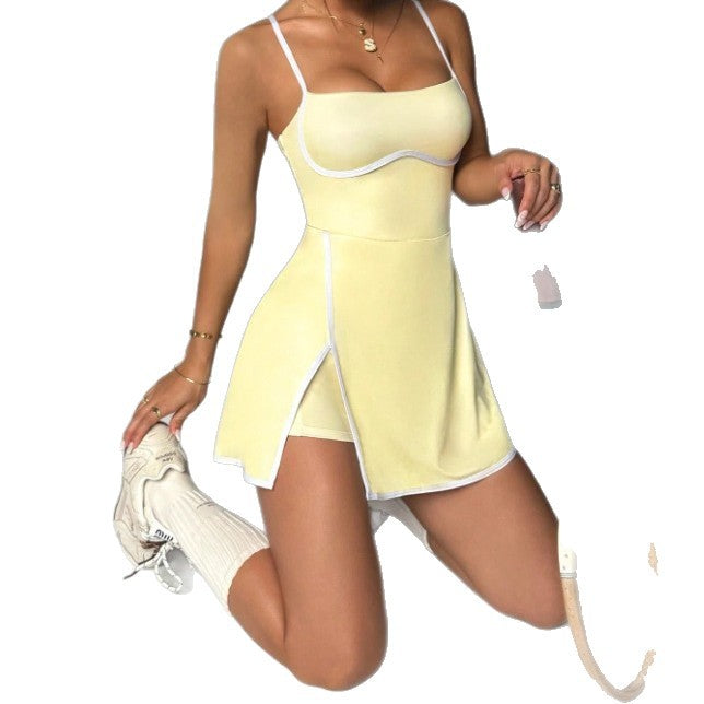 Anti-exposure Underlay A-line Hem Tennis Skirt by Ricaloux