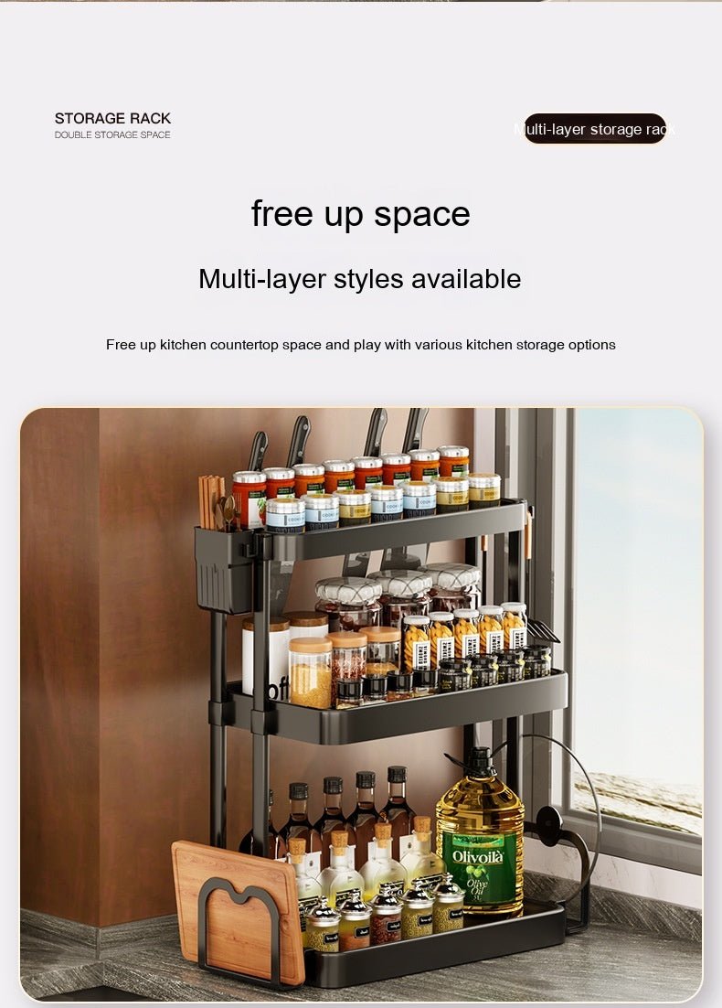 Kitchen Rack For Seasoning Multi-layer Storage Kitchen Supplies - RICALOUX