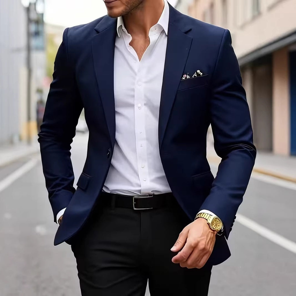 European-size Youth Business-Casual Color-Block Suit – Premium 0 | RICALOUX