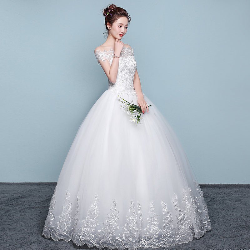 Qidi wedding dress shoulder wedding dress - RICALOUX