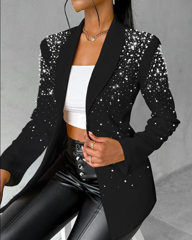 Fashion Casual Bubble Beads Small Suit Women's Clothing - RICALOUX