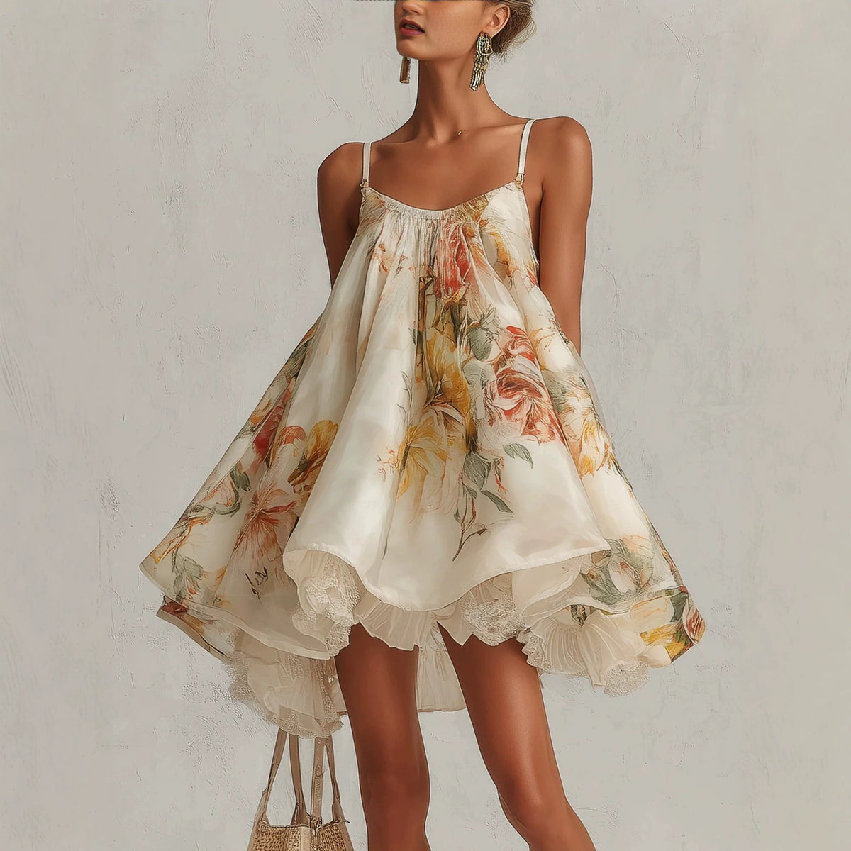 Irregular-hemline Vacation Dress – Premium 0 | RICALOUX