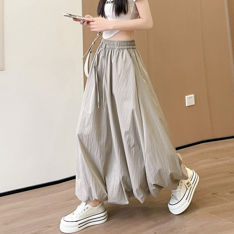 Puffy Petal High-waisted Midi Skirt by Ricaloux