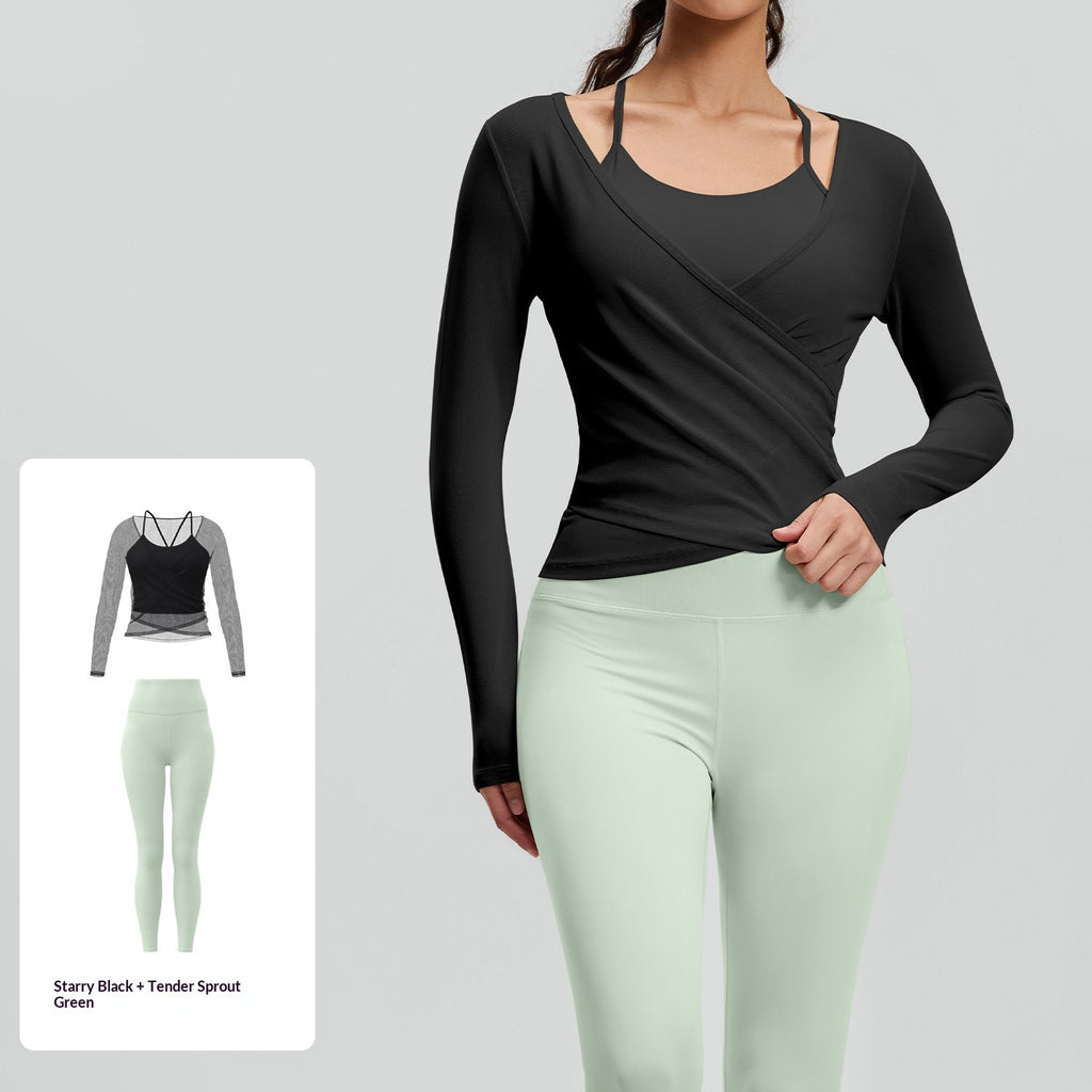 Mesh Breathable Sports High-Waisted Butt-Lifting Yoga Set For Women by Ricaloux