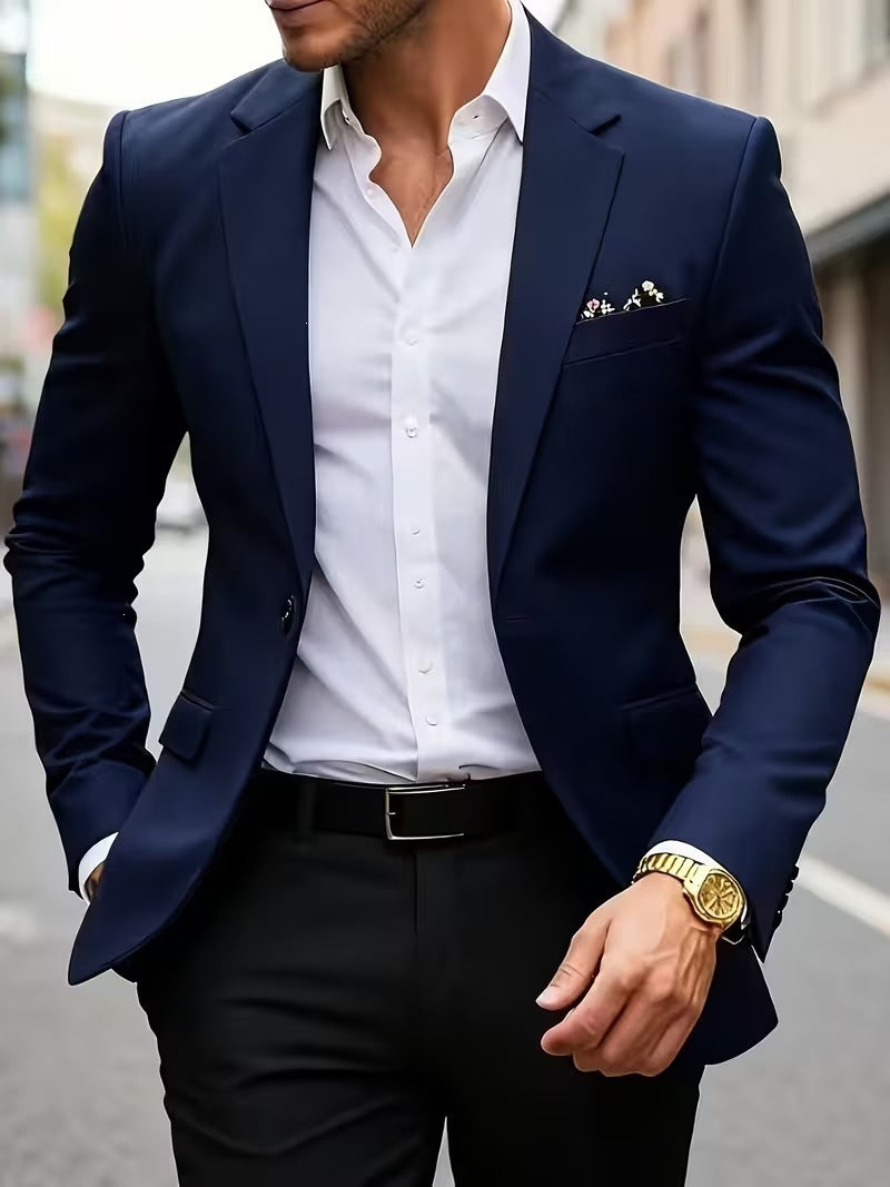 European-size Youth Business-Casual Color-Block Suit – Premium 0 | RICALOUX