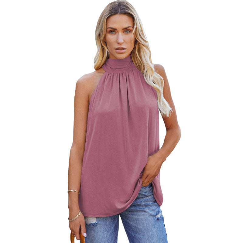Womens Sleeveless Lace-up Vest by Ricaloux