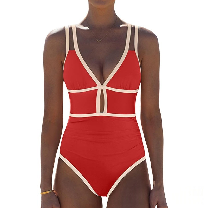 Color Block Sexy Flattering Swimsuit For Women by Ricaloux