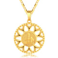 Fashion Sunflower Necklace Jewelry For Men And Women by Ricaloux