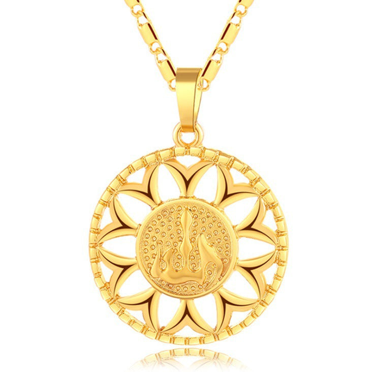 Fashion Sunflower Necklace Jewelry For Men And Women by Ricaloux