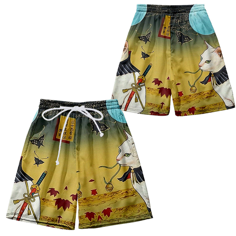 Printed Casual Kimono-style Mid-sleeve Wrap For Couple Outfits – Premium 0 | RICALOUX